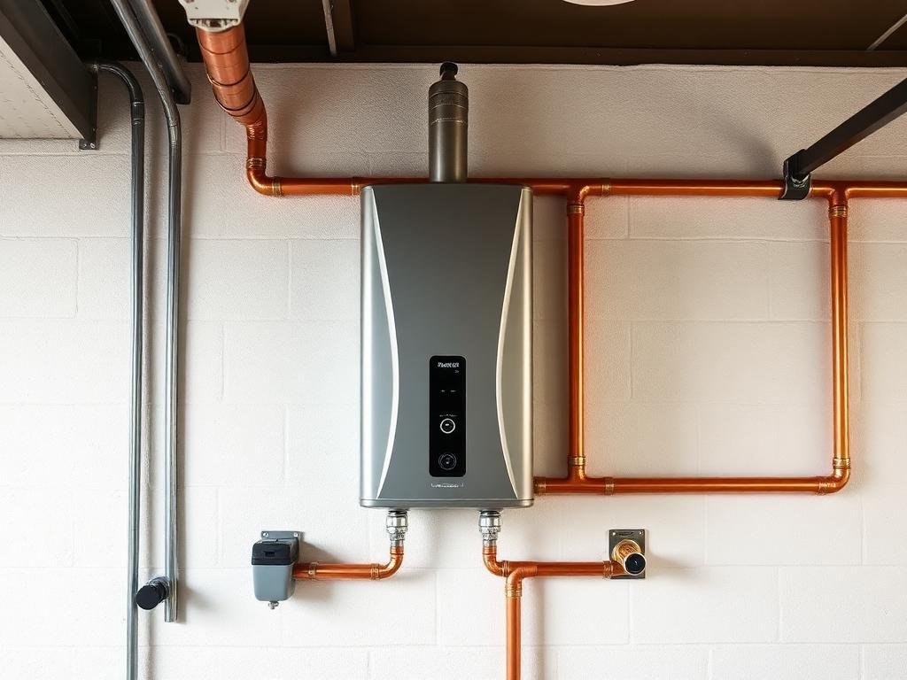 Tankless water heater install